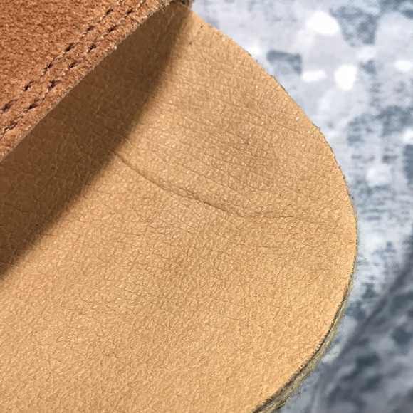 Lucky 🍀 Brand Gabrien Tan Suede Leather Espadrille Sandals Women’s 11M ☀️ - Picture 10 of 11